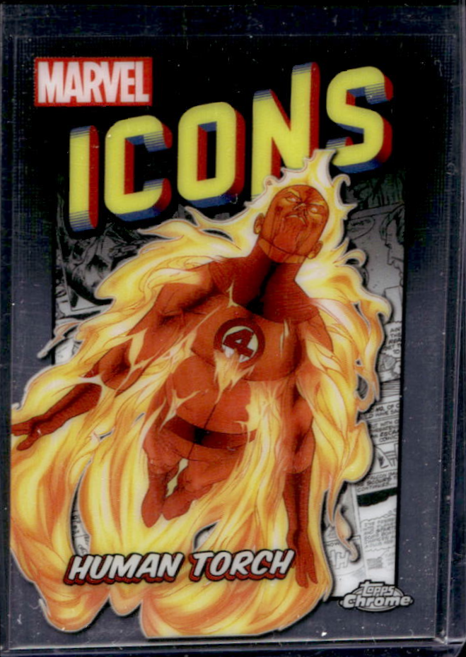 Human Torch 2024 Topps Chrome #MI-7 Marvel Icons Price Guide