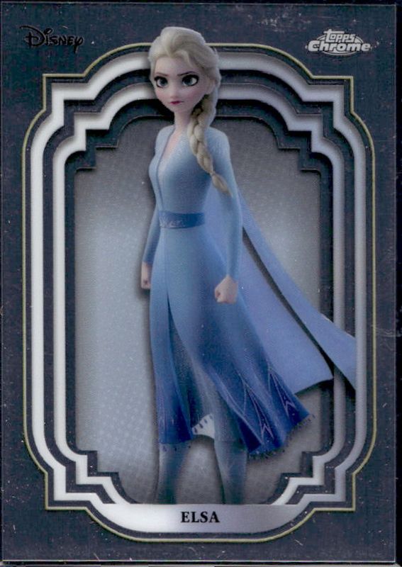 Elsa 2024 Topps Chrome Disney #153 Base RAW