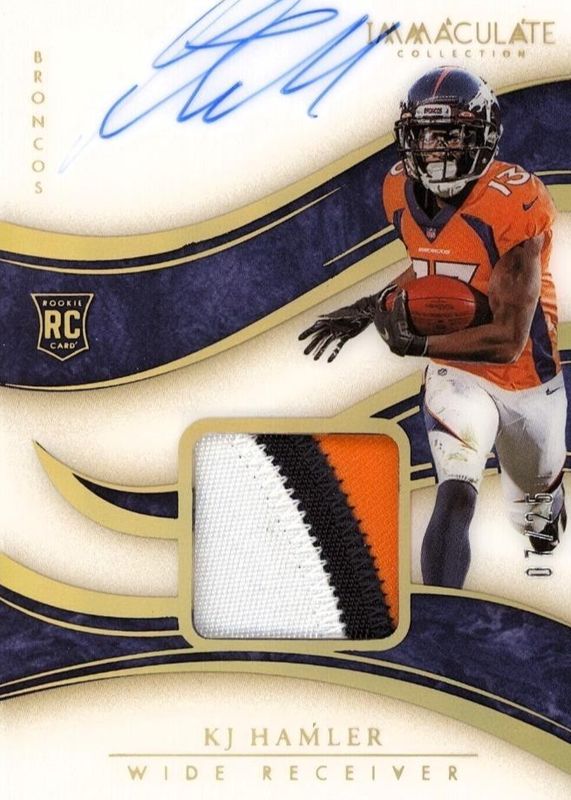 2020 Immaculate #124 Rookie Patch Auto - Gold /25