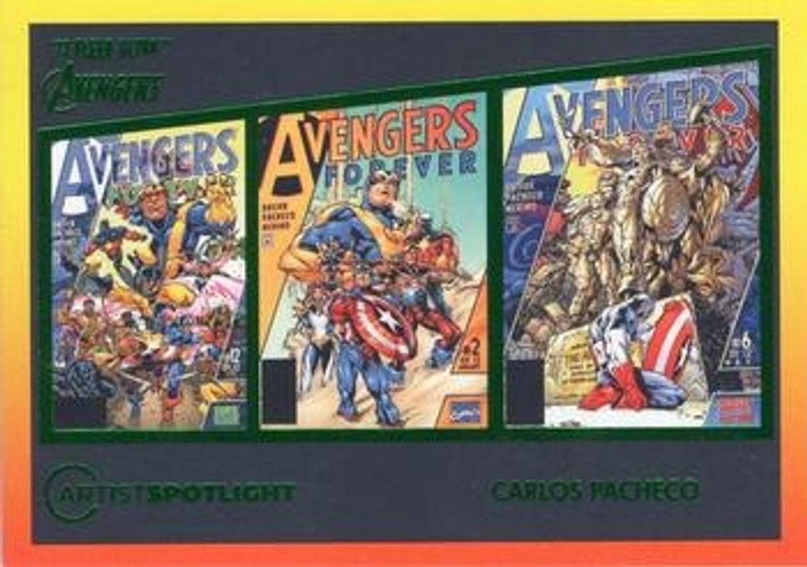 2022 Fleer Ultra Avengers #AS-7 Artist Spotlight - Green Foil