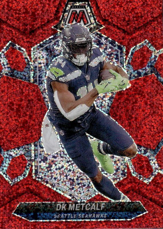 DK Metcalf 2024 Mosaic #199 Red Sparkle /(SSP) RAW