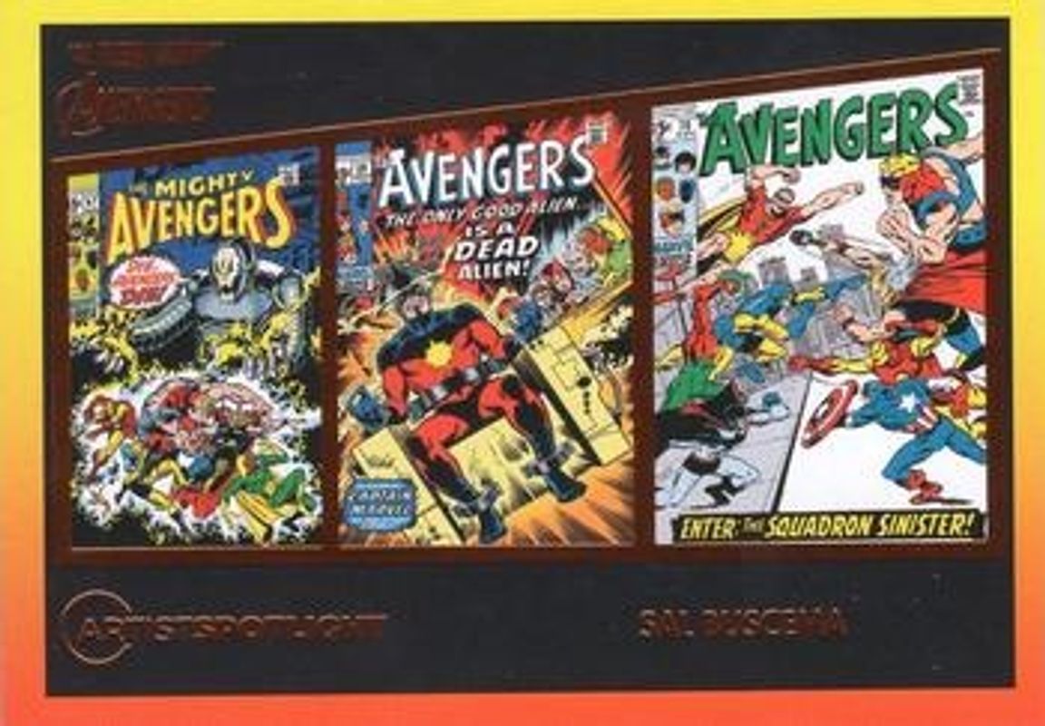 2022 Fleer Ultra Avengers #AS-1 Artist Spotlight - Orange Foil /549