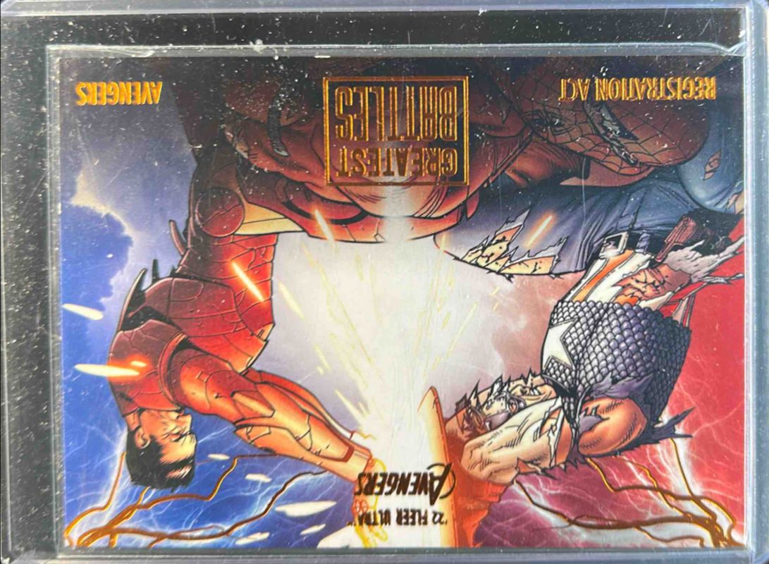 2022 Fleer Ultra Avengers #EB-2 Greatest Battles - Orange Foil /549