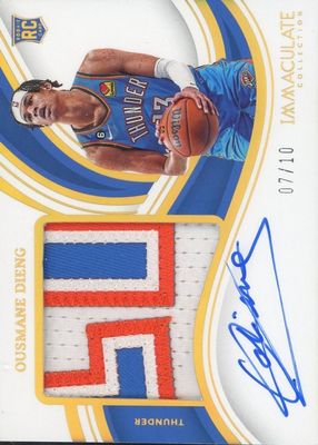 2022 Immaculate #124 Rookie Patch Auto - Gold /10