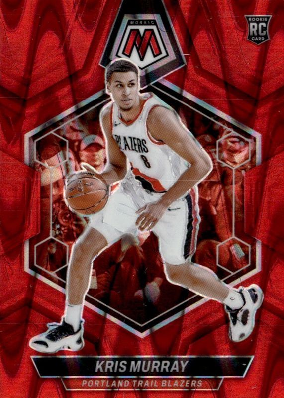 Kris Murray 2023 Mosaic #207 Red Seismic /299 Rookie RAW