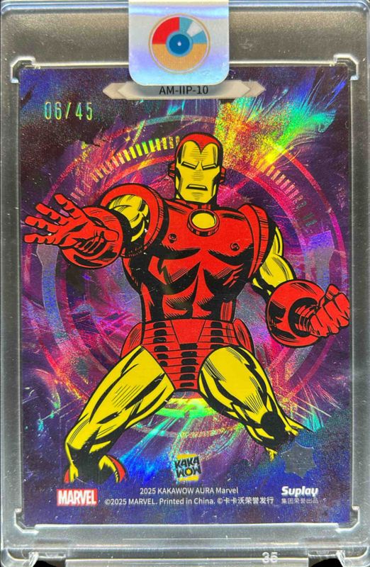 Iron Man 2025 Kakawow Aura #AM-IIP-10 The Legend of Iron Man - Purple /45 RAW