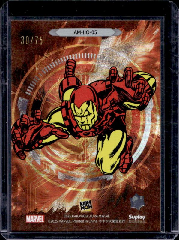 Iron Man 2025 Kakawow Aura #AM-IIO-05 The Legend of Iron Man - Orange /75 RAW