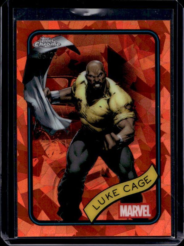 Luke Cage 2025 Topps Chrome Sapphire Edition #111 Orange Refractor /25 RAW