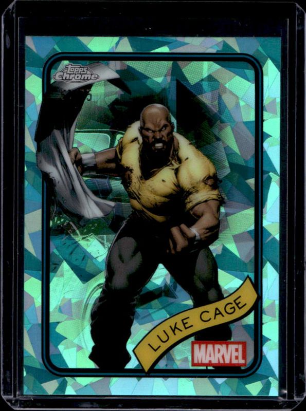 Luke Cage 2025 Topps Chrome Sapphire Edition #111 Aqua Refractor /75 RAW