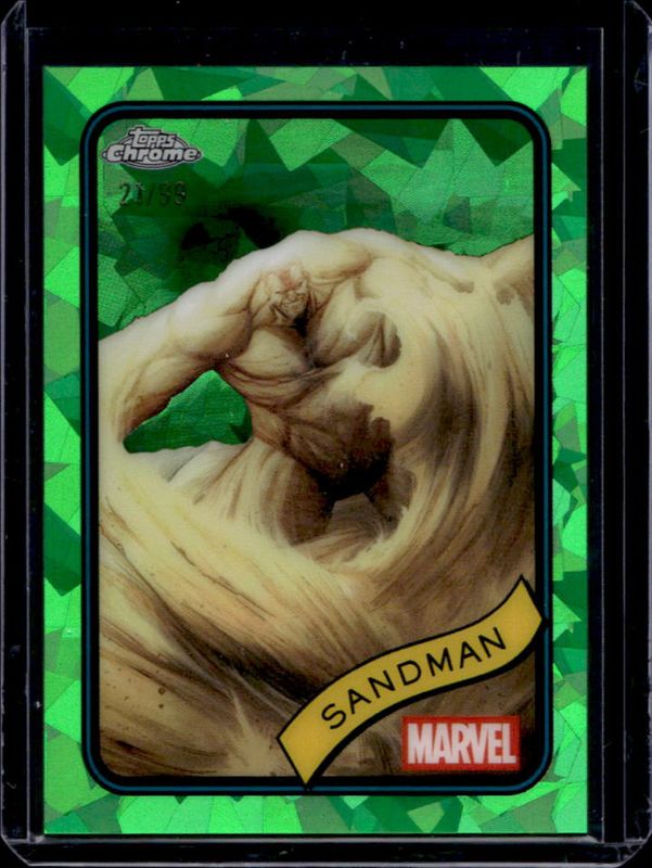 Sandman 2025 Topps Chrome Sapphire Edition #91 Green Refractor /99 RAW