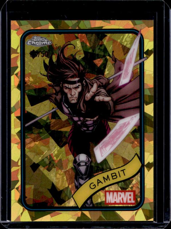 Gambit 2025 Topps Chrome Sapphire Edition #105 Gold Refractor /50 RAW