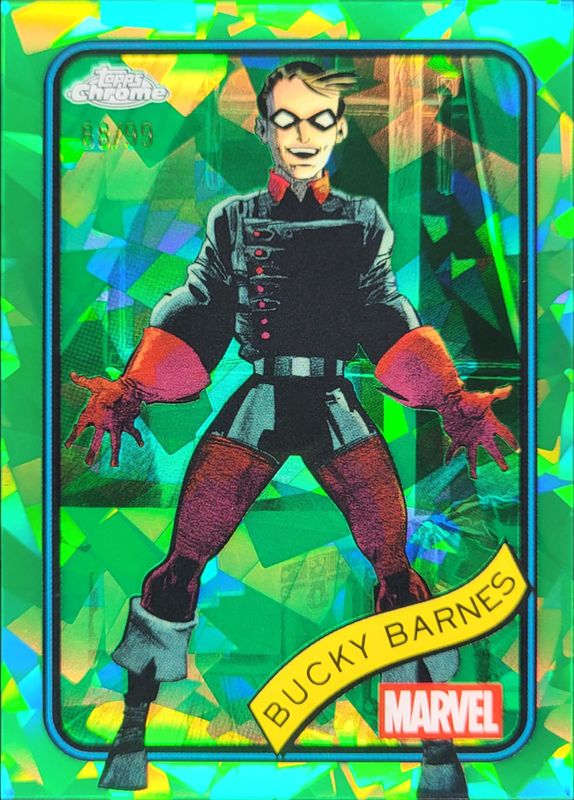 Bucky Barnes 2025 Topps Chrome Sapphire Edition #124 Green Refractor /99 RAW