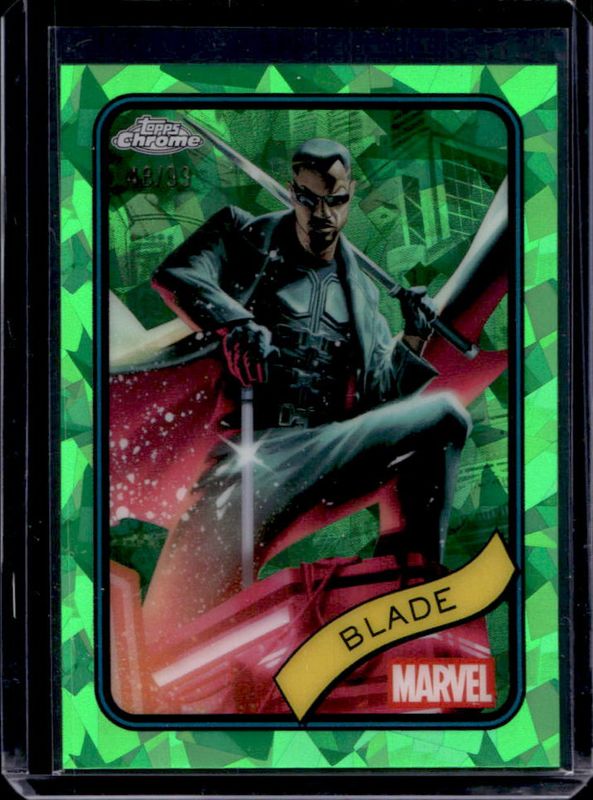 Blade 2025 Topps Chrome Sapphire Edition #126 Green Refractor /99 RAW