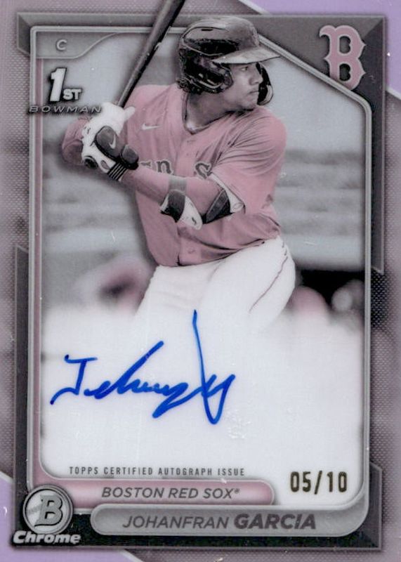 2024 Bowman #CPA-JG Chrome Prospect Auto - Pearl Refractor /10 (1st)
