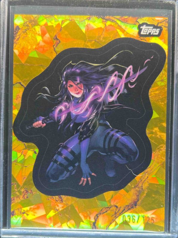 2025 Topps Marvel Comic Book Heroes 1975 Golden Anniversary #132 Gold Atomic Refractor /125