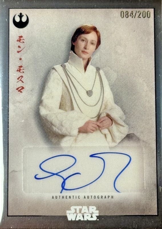 Genevieve O'Reilly 2025 Topps Star Wars Meiyo #A-GOR Chrome Autographs /200 RAW