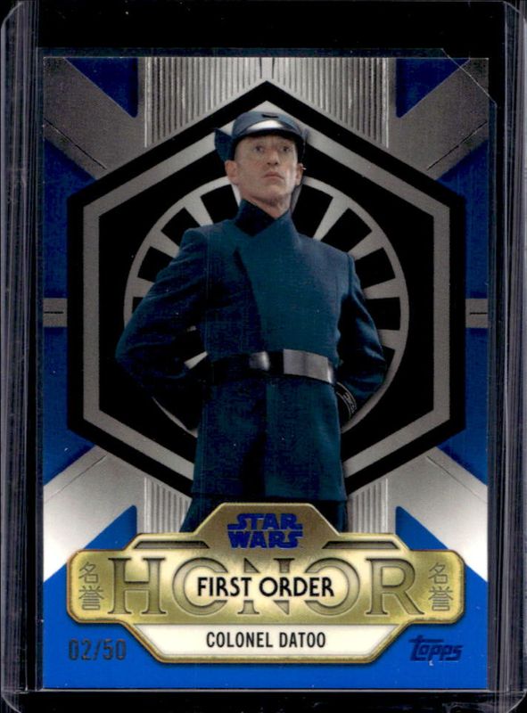 2025 Topps Star Wars Meiyo #FH-4 First Order Honor - Blue Foil /50