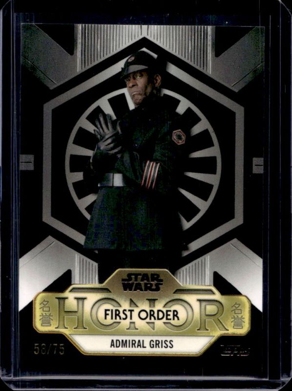 2025 Topps Star Wars Meiyo #FH-1 First Order Honor - Black Foil /75