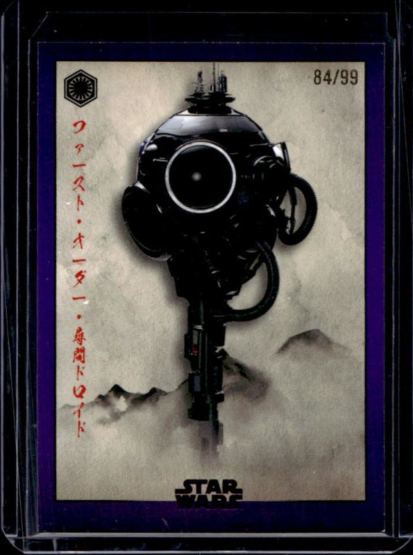 2025 Topps Star Wars Meiyo #FO-10 First Order Base - Purple Foil /99