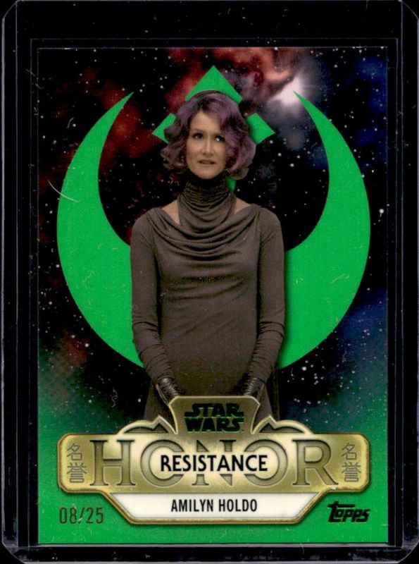2025 Topps Star Wars Meiyo #RSH-1 Resistance Honor - Green Foil /25
