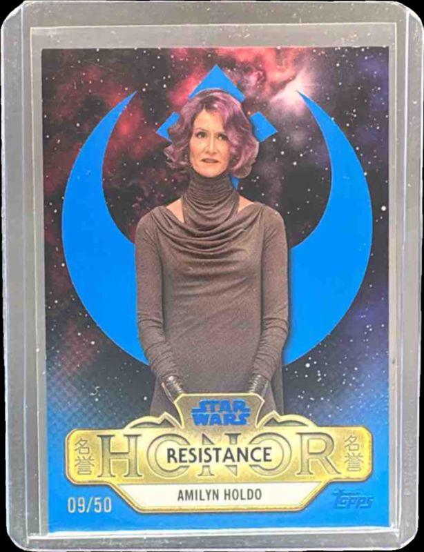 2025 Topps Star Wars Meiyo #RSH-1 Resistance Honor - Blue Foil /50