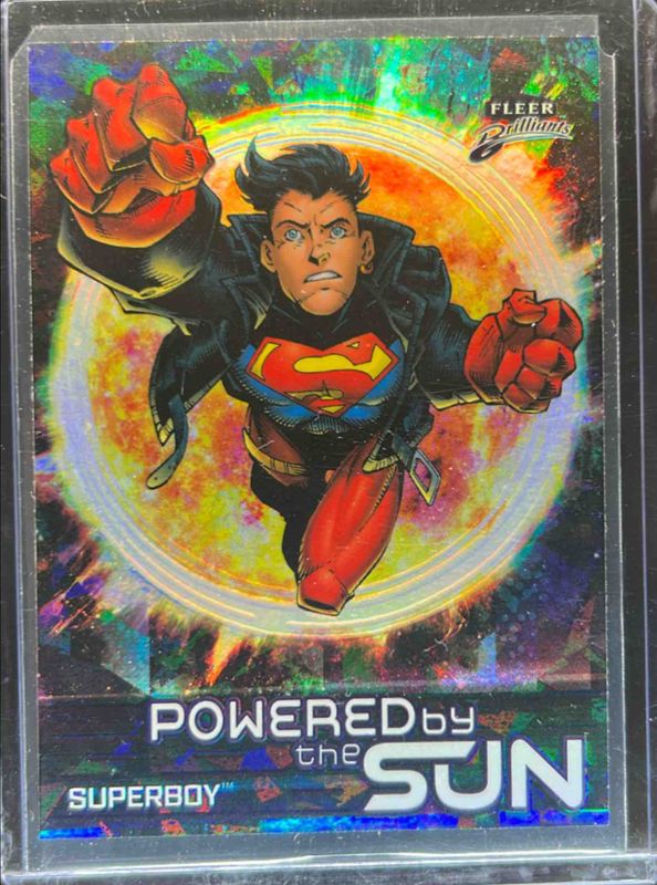 2025 Fleer Brilliants Superman #PS-4 Powered by the Sun - Black