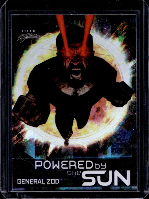 2025 Fleer Brilliants Superman #PS-2 Powered by the Sun - Black