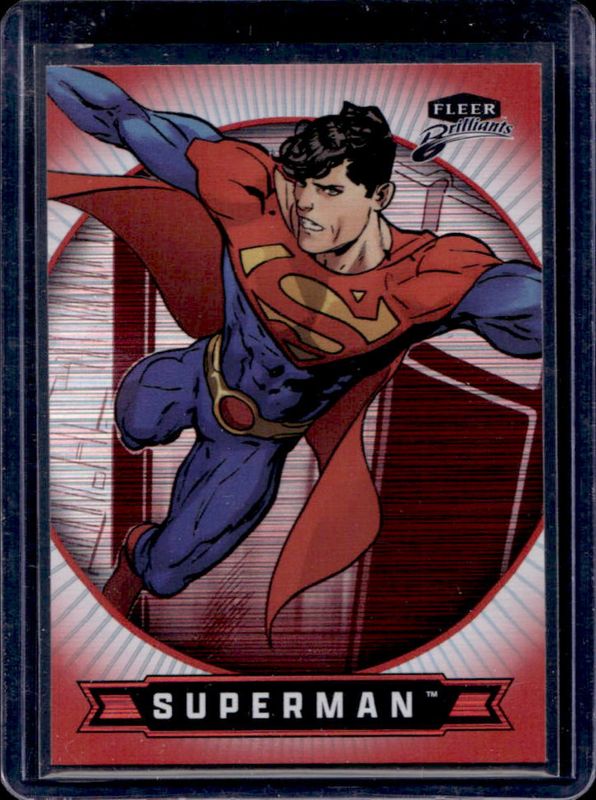 Superman 2025 Fleer Brilliants Superman #24 Red Heat Vision /1938 RAW