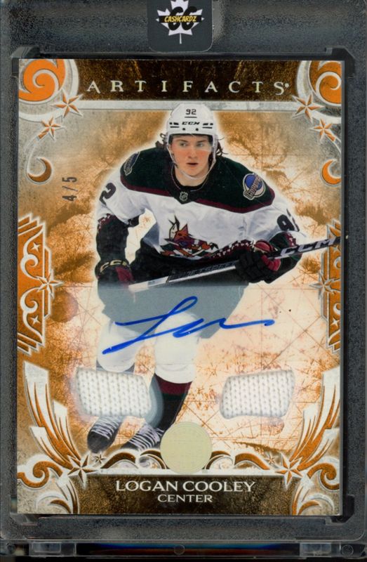 2024 Upper Deck Artifacts #121 Auto Material - Orange /5