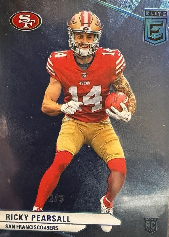 Ricky Pearsall 2024 Elite #146 Platinum FOTL /3 Rookie RAW