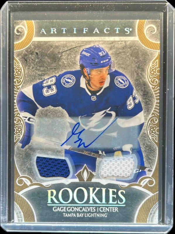 2024 Upper Deck Artifacts #195 Auto Material Gold /65