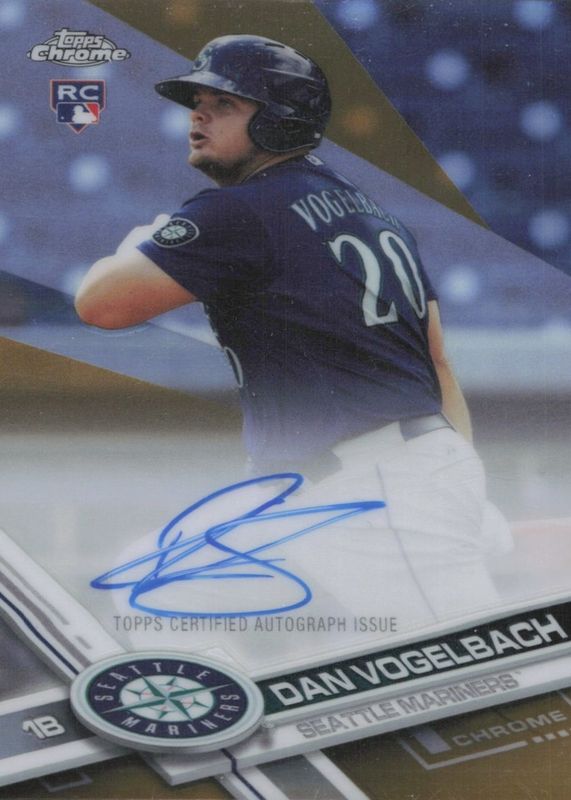 2017 Topps Chrome #RA-DV Rookie Auto - Gold Refractor /50