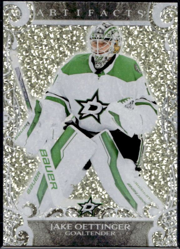 Jake Oettinger 2024 Upper Deck Artifacts #117 Foilboard Gold RAW