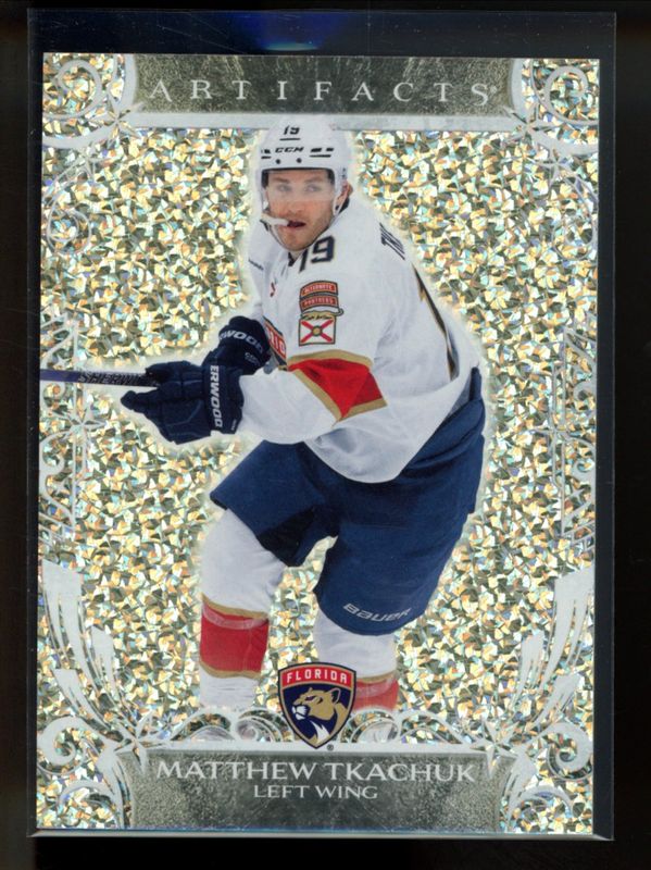 Matthew Tkachuk 2024 Upper Deck Artifacts #126 Foilboard Gold RAW