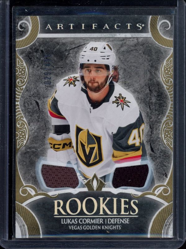 Lukas Cormier 2024 Upper Deck Artifacts #177 Material - Gold /199 Rookie RAW