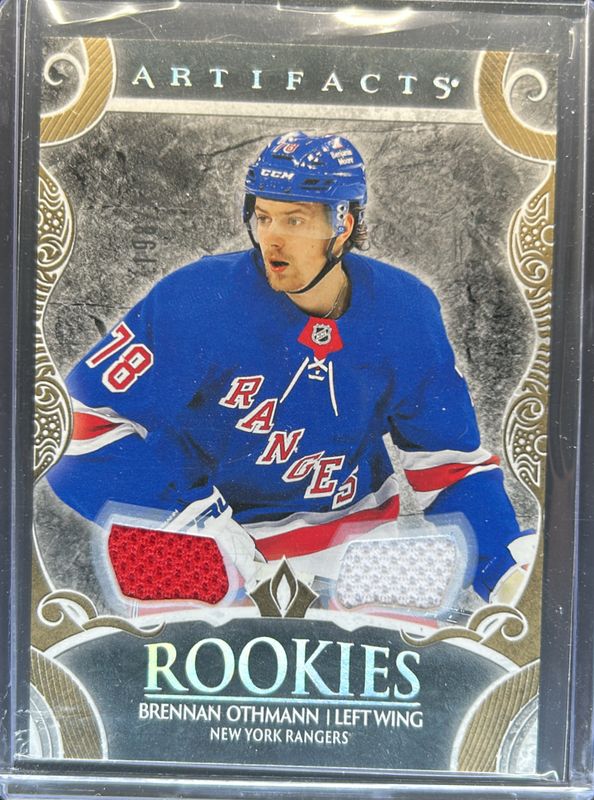 Brennan Othmann 2024 Upper Deck Artifacts #171 Material - Gold /199 Rookie RAW