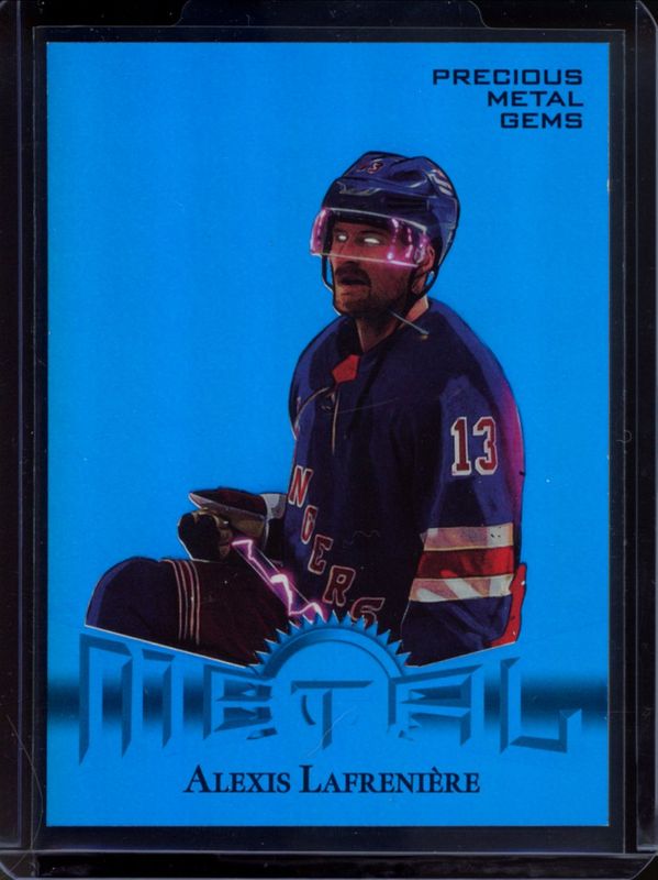 Alexis Lafreniere 2024 Metal Universe #RT-14 2013 Retro - Blue Precious Metal Gems /50 RAW