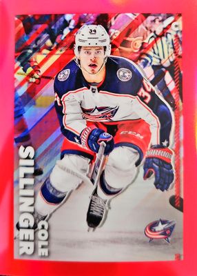 2022 Topps Chrome NHL Sticker Collection #153 Red Refractor /5