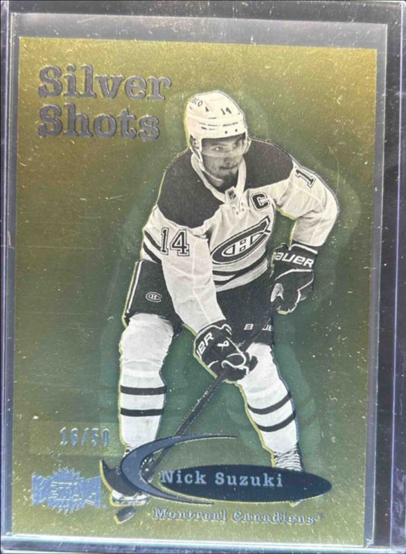 Nick Suzuki 2024 Metal Universe #SS-15 Silver Shots - Gold /50 RAW