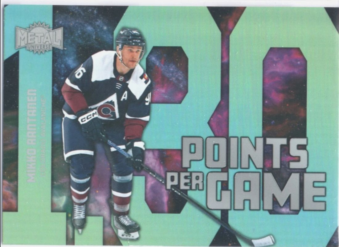 Mikko Rantanen 2024 Metal Universe #PPG-7 Points Per Game RAW