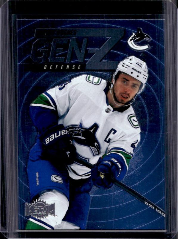 Quinn Hughes 2024 Metal Universe #GZ-17 Gen Z RAW