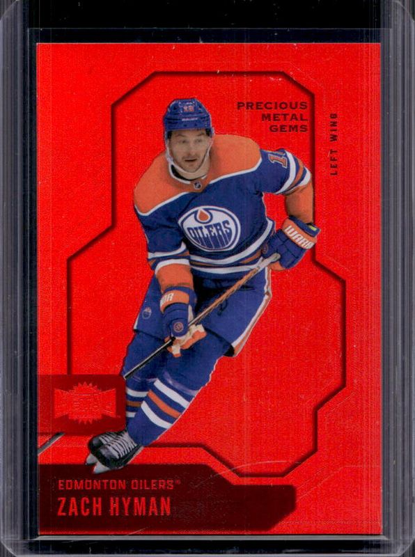 Zach Hyman 2024 Metal Universe #79 Red Precious Metal Gems /100 RAW