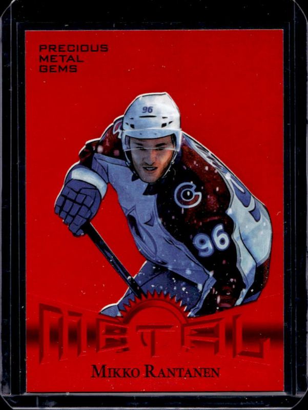Mikko Rantanen 2024 Metal Universe #97 Red Precious Metal Gems /100 RAW