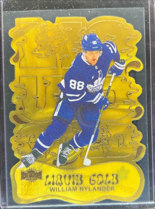 William Nylander 2024 Metal Universe #14-of-25 Liquid Gold RAW