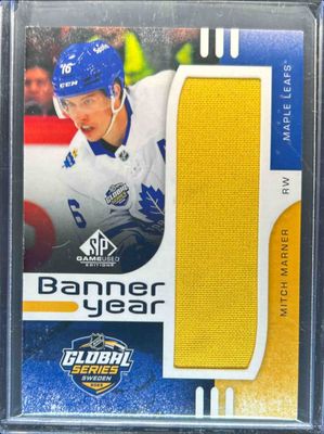 2024 SP Game Used #BYGS-MM 2023 Global Series Sweden Banner Year Relics