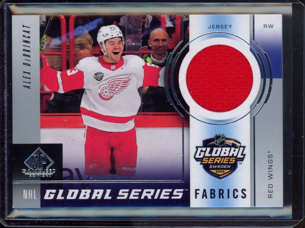 Alex DeBrincat 2024 SP Game Used #GSF-AD 2023 Global Series Sweden Fabrics RAW