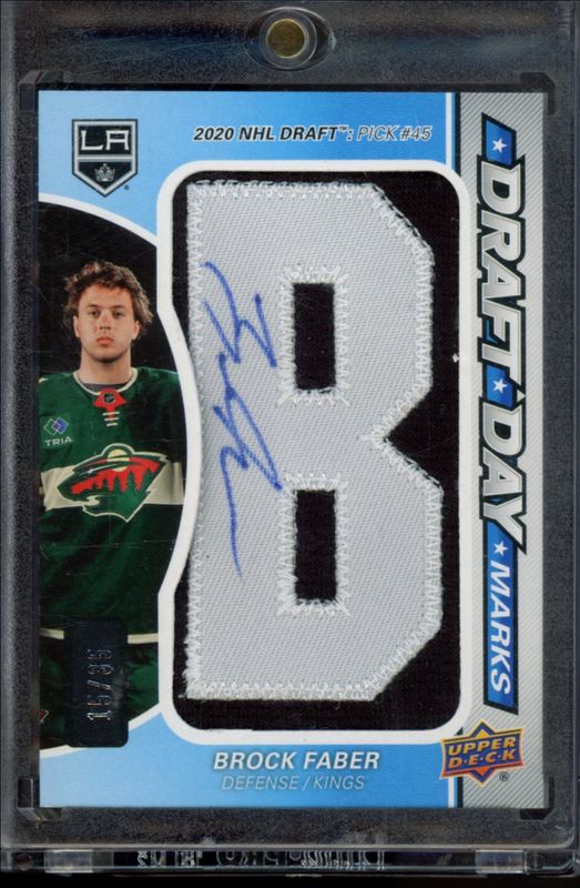 Brock Faber 2024 SP Game Used #DDM-BF 2023-24 SP Game Used Update - Draft Day Marks Rookies /35 RAW