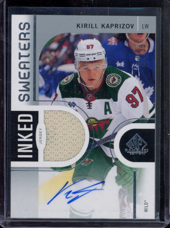 Kirill Kaprizov 2024 SP Game Used #IS-KK Inked Sweaters /35 RAW