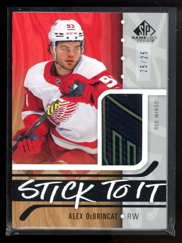 Alex DeBrincat 2024 SP Game Used #STI-AD Stick to It /25 RAW