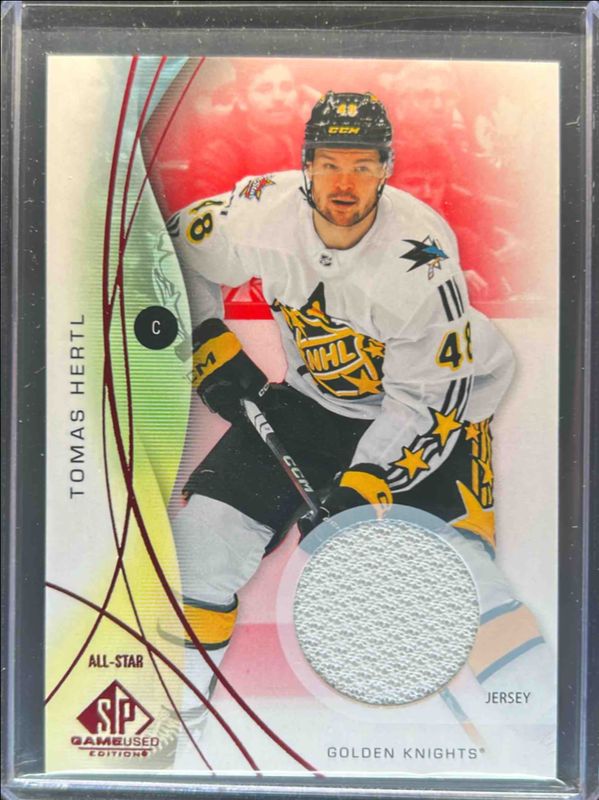 Tomas Hertl 2024 SP Game Used #164 Base Jersey - Red RAW